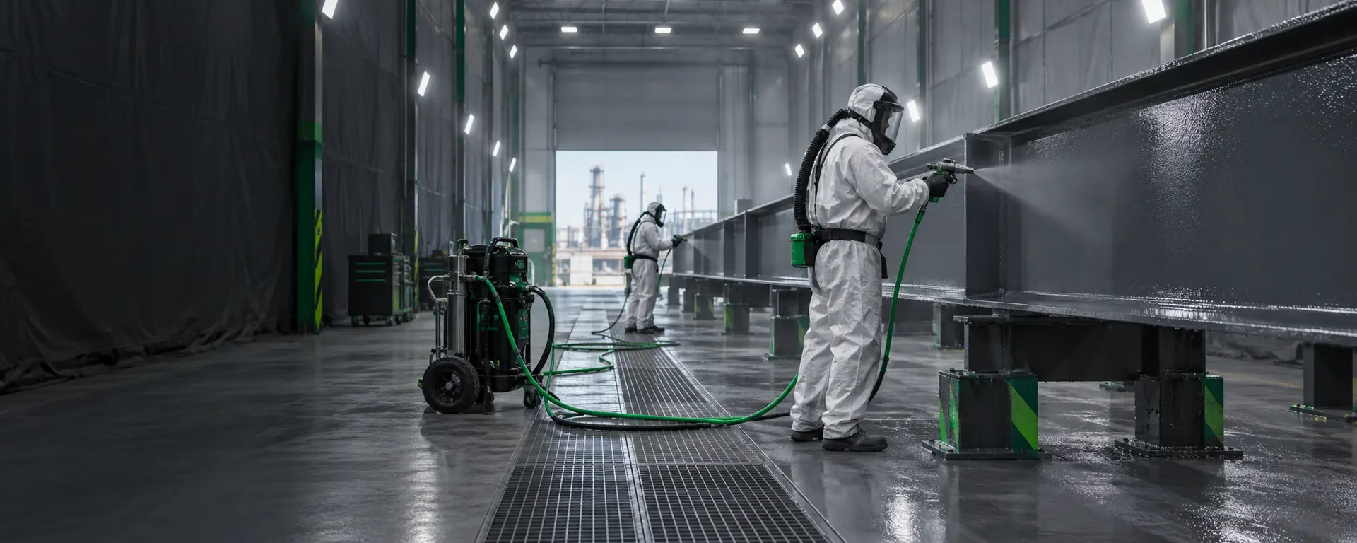 Representative industrial coating shop capability