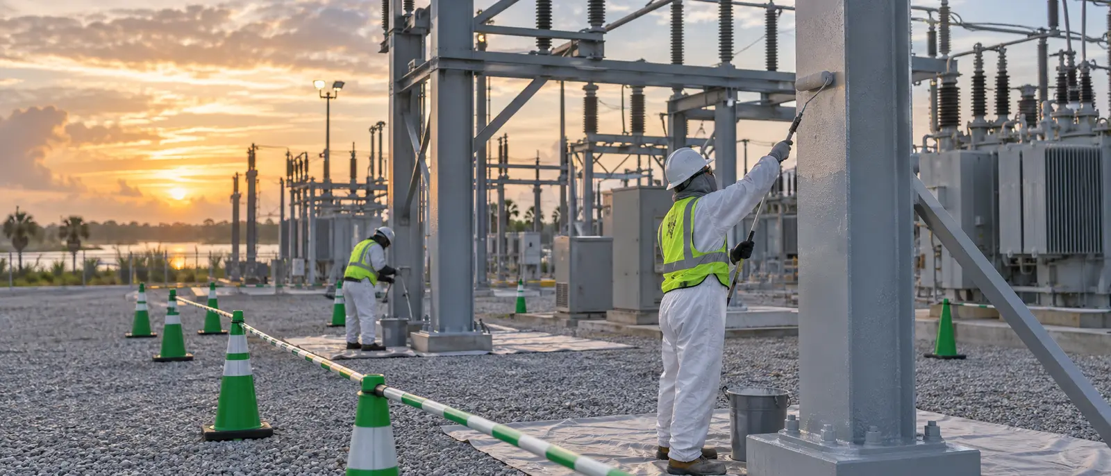 Representative Gulf Coast substation coating capability
