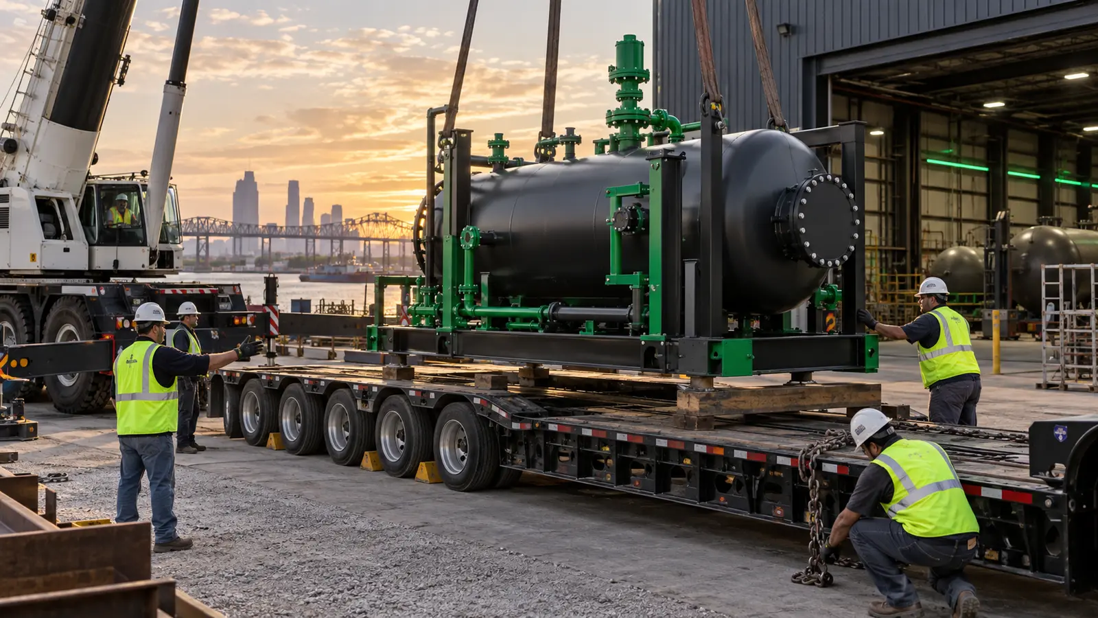 Representative industrial equipment transport capability
